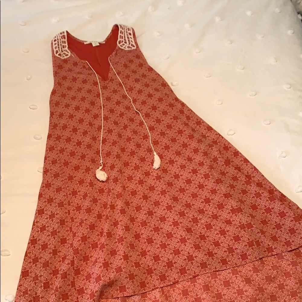 Burnt orange dress